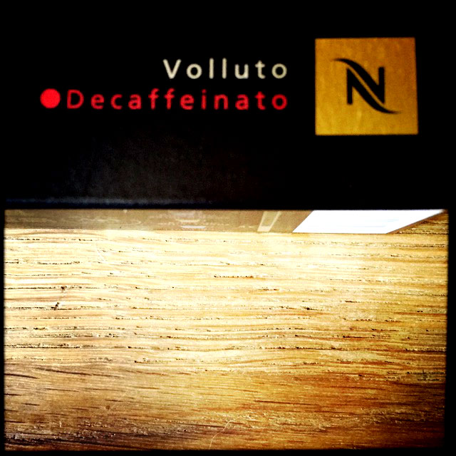 Nespresso's Volluto Decaffeinato coffee box